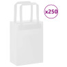 Bolsas de papel con asas 250 uds blanca 15x8x21 cm 1