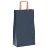Bolsas de papel con asas 50 uds azul 21x11x36 cm 4