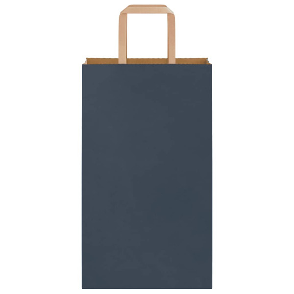 Bolsas de papel con asas 50 uds azul 21x11x36 cm M 5