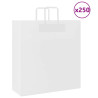 Sacos de papel 250 unid com alças branco 45x17x48 cm 1