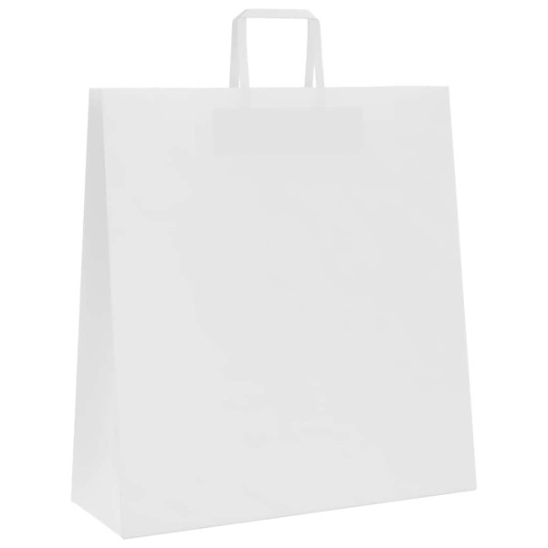 Sacos de papel 250 unid com alças branco 45x17x48 cm M 4