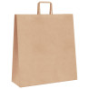 Sacos de papel 250 unid com alças castanho 45x17x48 cm 4