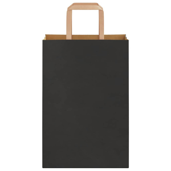 Bolsas de papel con asas 250 uds negra 21x11x31 cm M 5
