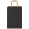 Bolsas de papel con asas 250 uds negra 21x11x31 cm 5