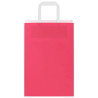 Bolsas de papel con asas 250 uds rosa 21x11x31 cm 5