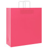 Bolsas de papel con asas 250 uds rosa 45x17x48 cm 3