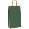 Bolsas de papel con asas 250 uds verde 21x11x36 cm 4