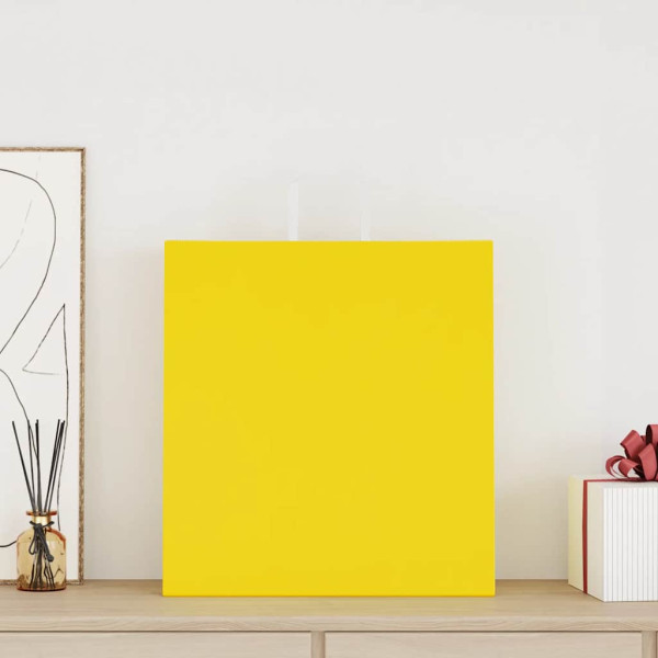 Bolsas de papel con asas 250 uds amarillas 45x17x48 cm M 2