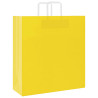 Sacos de papel 250 unid com alças amarelo 45x17x48 cm 3