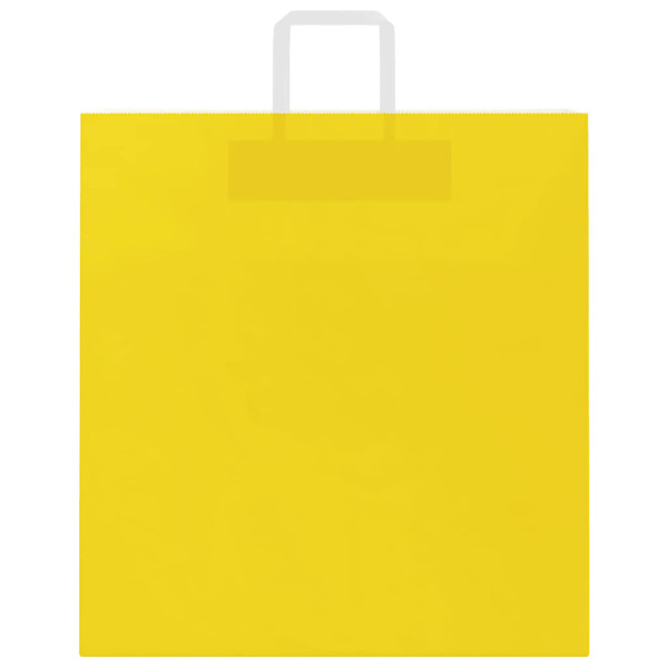 Sacos de papel 250 unid com alças amarelo 45x17x48 cm M 4