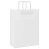 Bolsas de papel con asas 250 uds blanca 26x12x35 cm 3