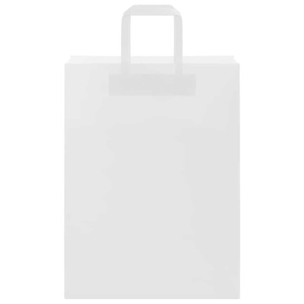 Sacos de papel 250 unid com alças branco 26x12x35 cm M 5