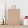 Bolsas de papel con asas 50 uds marrón 32x12x42 cm 2