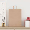 Bolsas de papel con asas 250 uds marrón 32x12x42 cm 2