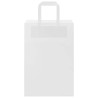 Sacos de papel 250 unid com alças branco 21x11x31 cm 5