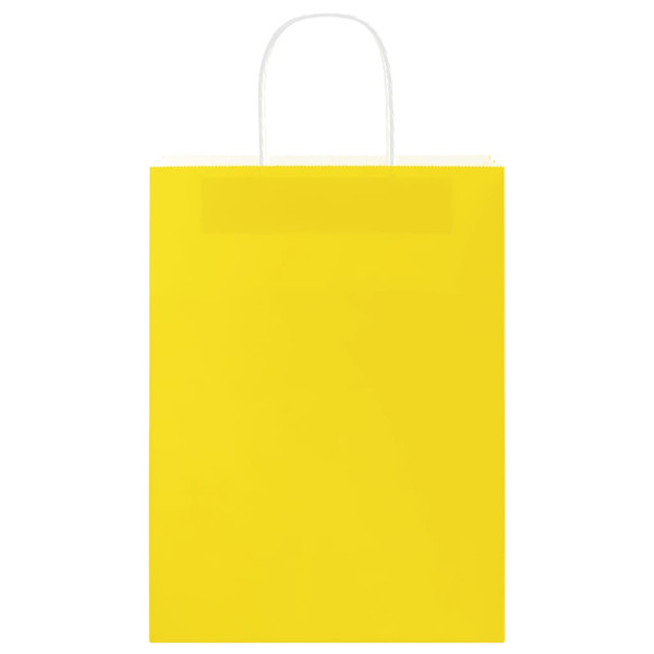 Sacos de papel 250 pcs com pegas Amarelo 26x12x35 cm M 5