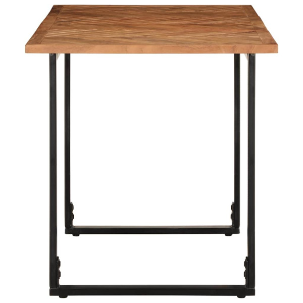 Mesa de comedor 140x70x75 cm madera maciza acacia M 3