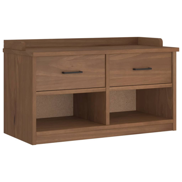 Banco de recibidor SANDNES madera maciza de pino 87x40x50 cm M 2