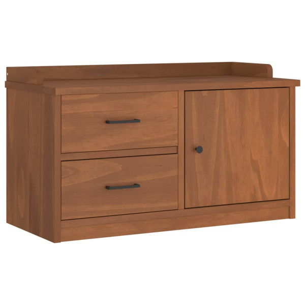 Banco de recibidor SANDNES madera maciza de pino 87x40x50 cm M 2