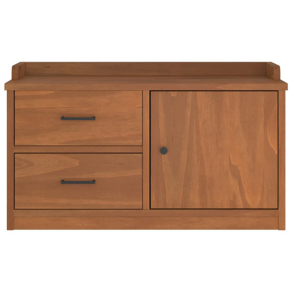 Banco de recibidor SANDNES madera maciza de pino 87x40x50 cm M 5