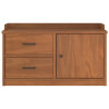 Banco de recibidor SANDNES madera maciza de pino 87x40x50 cm 5