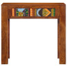Mesa consola madera maciza de acacia 80x35x75 cm 2