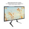 Soporte de mesa tooq db2375f-b para tv y portátil de 23-75' 2