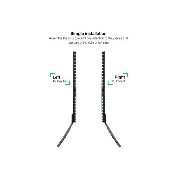 Soporte de mesa TooQ DB2375F-B para pantalla 23-75" negro M 3