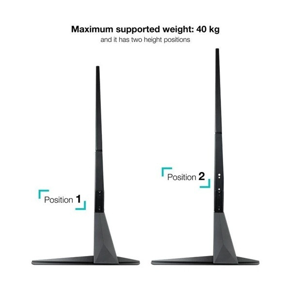 Soporte de mesa tooq db2375f-b para tv y portátil de 23-75' M 4