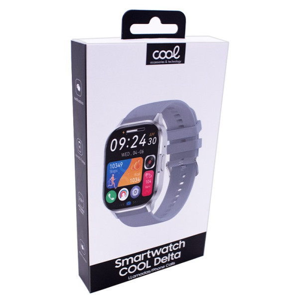 Smartwatch COOL Delta Silicona Gris (Amoled, Llamadas, Salud, Deporte) M 8