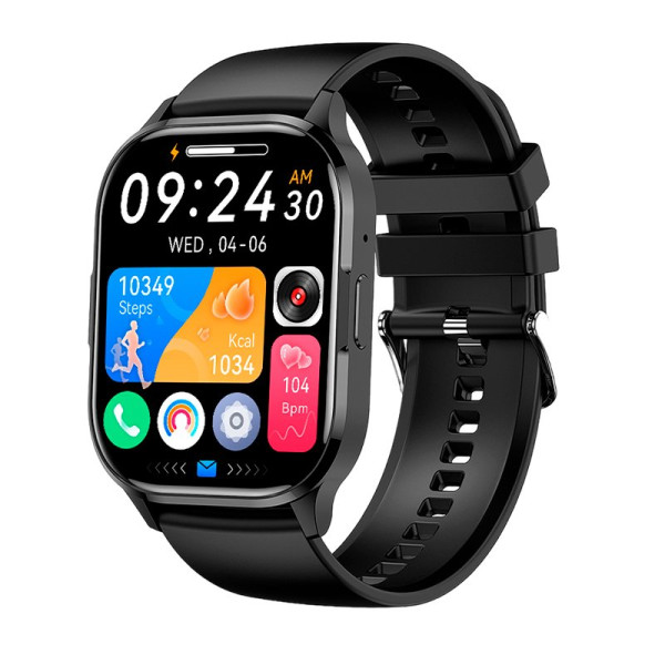 Smartwatch COOL Delta Silicona Negro (Amoled, Llamadas, Salud, Deporte) D