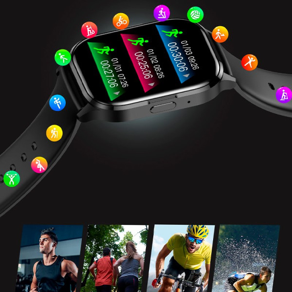 Smartwatch COOL Delta Silicona Negro (Amoled, Llamadas, Salud, Deporte) M 8