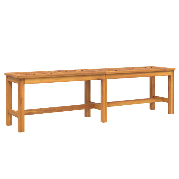 Conjunto de Comedor de Jardín de 3 Piezas de Madera Sólida de Acacia M 5