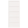 Puerta de Granja Blanca 90x208 cm Madera Sólida de Pino 4