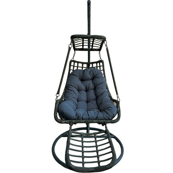 Silla Colgante Yoevu con Soporte y Reposapiés Integrado gris D