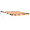 Toldo Retráctil Manual con LED Amarillo y Naranja 300x250 cm 4