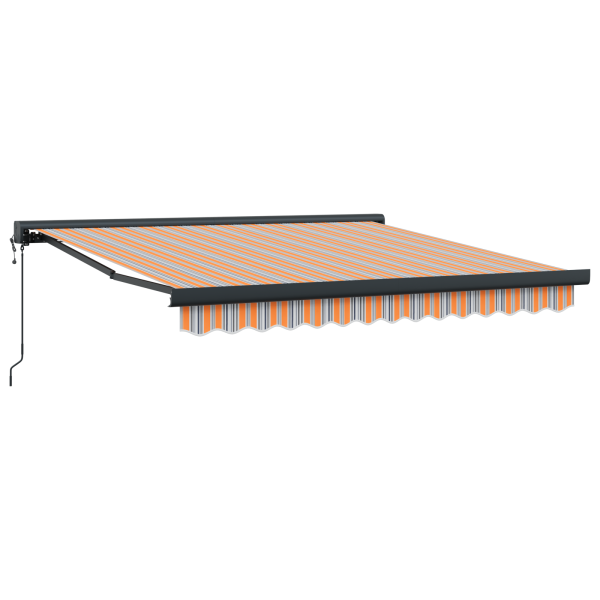 Toldo Retráctil Automático Rayado Multicolor 300x250 cm M 5