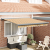 Toldo Manual Retráctil Rayas Multicolores 300x250 cm 1