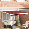 Toldo Retrátil Manual Laranja e Marrrom 350x250 cm 1