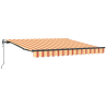 Pérgola Retrátil Automática Amarela e Laranja 350 x 250 cm 2