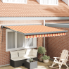 Toldo Retráctil Automático Amarillo y Naranja 350x250 cm 1