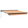 Toldo Retráctil Automático Amarillo y Naranja 350x250 cm 5