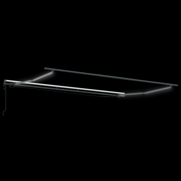 Toldo Retrátil Automático com LED em Amarelo e Laranja. 450x300 cm M 4