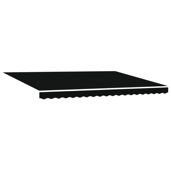 Toldo Retráctil Automático  Negro 450x300 cm M 2