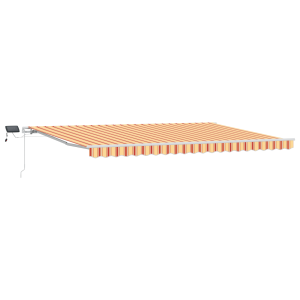 Toldo Retrátil Amarelo e laranja 500 × 300 cm amarelo e laranja H