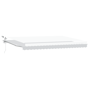Toldo Retráctil Automático  con LED Blanco 500x350 cm H