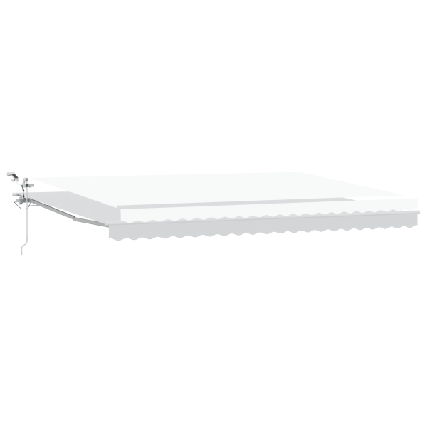 Toldo Retráctil Automático  con LED Blanco 500x350 cm M 2