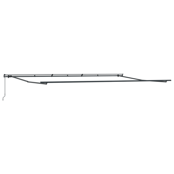 Toldo Retrátil laranja e castanho 600 × 300 cm Tecido e Metal M 5