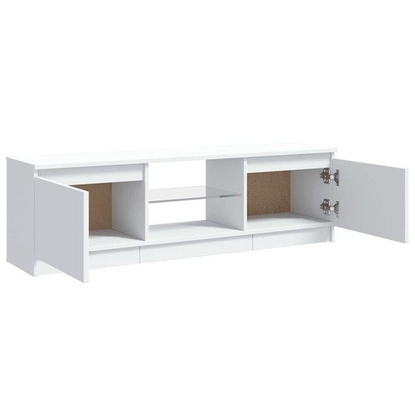 Mueble para TV con luces LED blanco 120x30x35.5 cm M 2