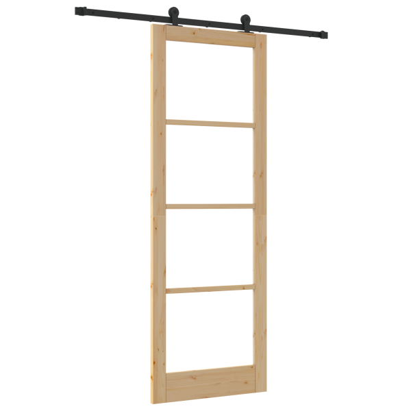 Puerta Deslizante con Set de Hardware 'ORKDAL'Madera Maciza & Vidrio M 2
